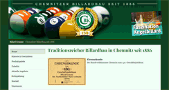 Desktop Screenshot of billard-krausse.de