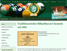 Tablet Screenshot of billard-krausse.de